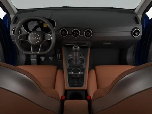 ऑडी टीटी कूप 2015 विस्तृत इंटीरियर 3D मॉडल