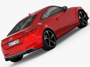 audi tts coupe 2015 detailed interior 3D Model