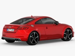 audi tts coupe 2015 detailed interior 3D Model