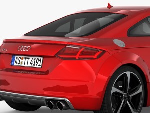 audi tts coupe 2015 detailed interior 3D Модель