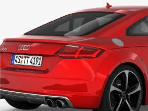 audi tts coupe 2015 detailed interior 3D Model