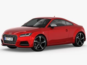 audi tts coupe 2015 detailed interior 3D Model