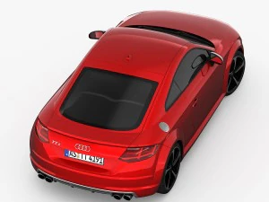 audi tts coupe 2015 detailed interior 3D Model