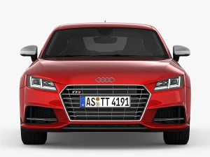 audi tts coupe 2015 detailed interior 3D Model