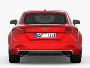 audi tts coupe 2015 detailed interior 3D Модель