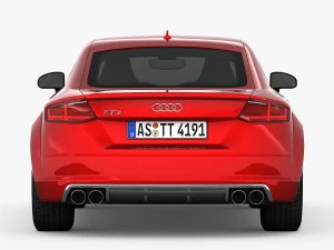 audi tts coupe 2015 detailed interior 3D Model