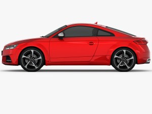audi tts coupe 2015 detailed interior 3D Модель