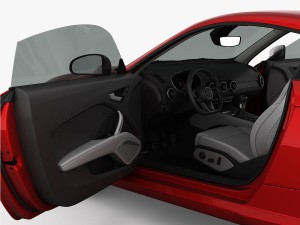 audi tts coupe 2015 detailed interior 3D Модель