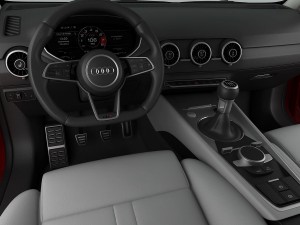 audi tts coupe 2015 detailed interior 3D Модель