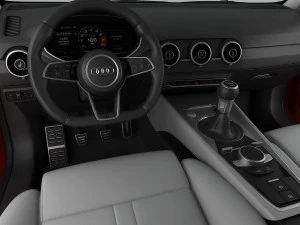 audi tts coupe 2015 detailed interior 3D Model