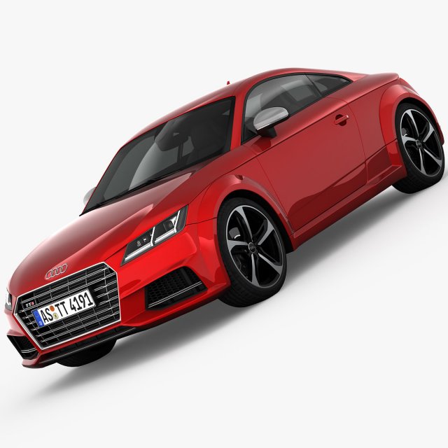 audi tts coupe 2015 detailed interior 3D Модель .c4d .max .obj .3ds .fbx .stl .blend 