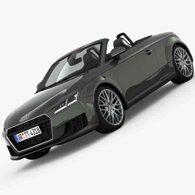 audi tt roadster 2015 detailed interior Model 3D .c4d .max .obj .3ds .fbx .stl .blend 