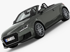 audi tt roadster 2015 detailed interior 3D मॉडल