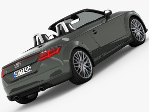 audi tt roadster 2015 detailed interior Model 3D