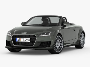 audi tt roadster 2015 detailed interior Model 3D