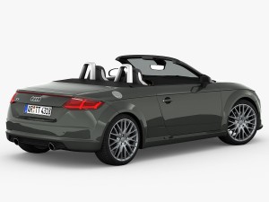 audi tt roadster 2015 detailed interior Model 3D