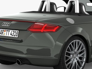 audi tt roadster 2015 detailed interior Model 3D