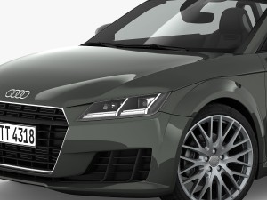 audi tt roadster 2015 detailed interior Model 3D