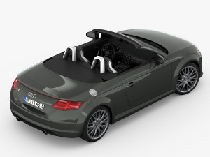audi tt roadster 2015 detailed interior Model 3D