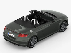 ऑडी टीटी रोडस्टर 2015 का विस्तृत इंटीरियर 3D मॉडल