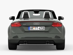 audi tt roadster 2015 detailed interior Model 3D