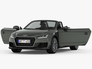 audi tt roadster 2015 detailed interior Model 3D