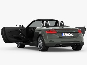 audi tt roadster 2015 detailed interior Model 3D