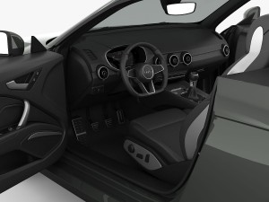audi tt roadster 2015 detailed interior Model 3D