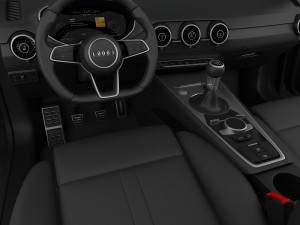 audi tt roadster 2015 detailed interior Model 3D
