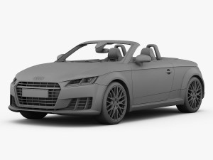 audi tt roadster 2015 detailed interior Model 3D