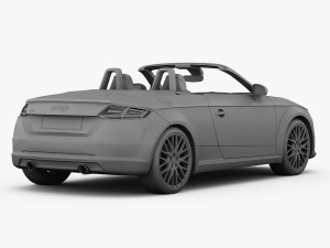 audi tt roadster 2015 detailed interior Model 3D