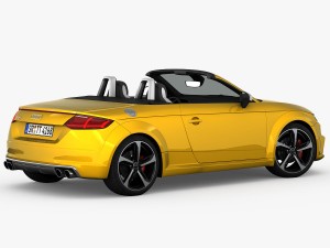 audi tts roadster 2015 detailed interior 3D Model