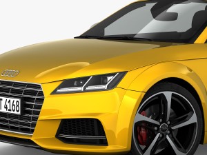 audi tts roadster 2015 detailed interior 3D Model