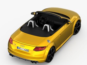 audi tts roadster 2015 detailed interior 3D Model