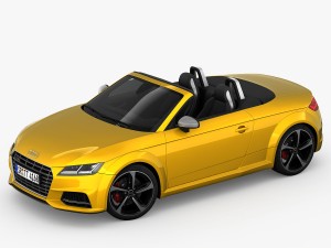 audi tts roadster 2015 detailed interior 3D Model