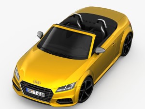 audi tts roadster 2015 detailed interior 3D Model