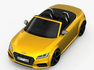 audi tts roadster 2015 detailed interior 3D Model
