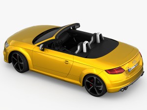audi tts roadster 2015 detailed interior 3D Model