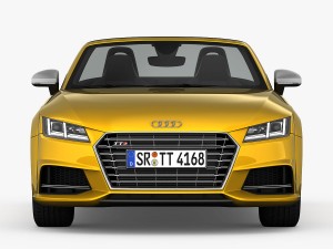 audi tts roadster 2015 detailed interior 3D Model