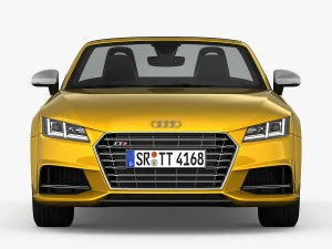 audi tts roadster 2015 detailed interior 3D Model
