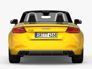 audi tts roadster 2015 detailed interior 3D Model
