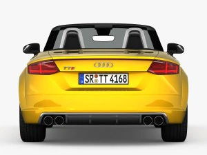 audi tts roadster 2015 detailed interior 3D Model