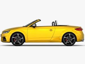 audi tts roadster 2015 detailed interior 3D Model