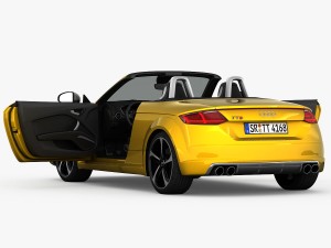 audi tts roadster 2015 detailed interior 3D Model
