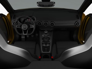 audi tts roadster 2015 detailed interior 3D Model
