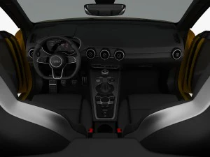 audi tts roadster 2015 detailed interior 3D Model