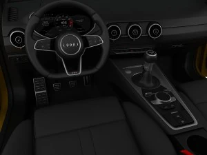 audi tts roadster 2015 detailed interior 3D Model