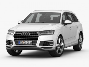 audi q7 2016 detailed interior 3Dモデル