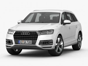 audi q7 2016 detailed interior 3D Model