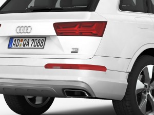 audi q7 2016 detailed interior 3Dモデル